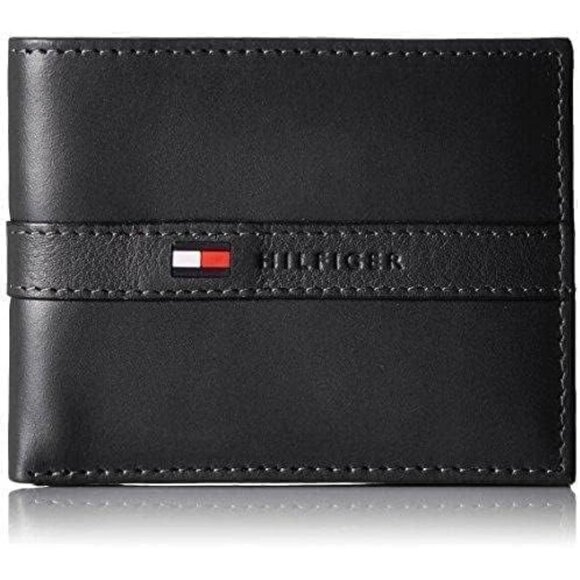 Men's Black Ranger Classic Bifold Wallet with ID Window and Multiple Card Slots - Picture 6 of 9